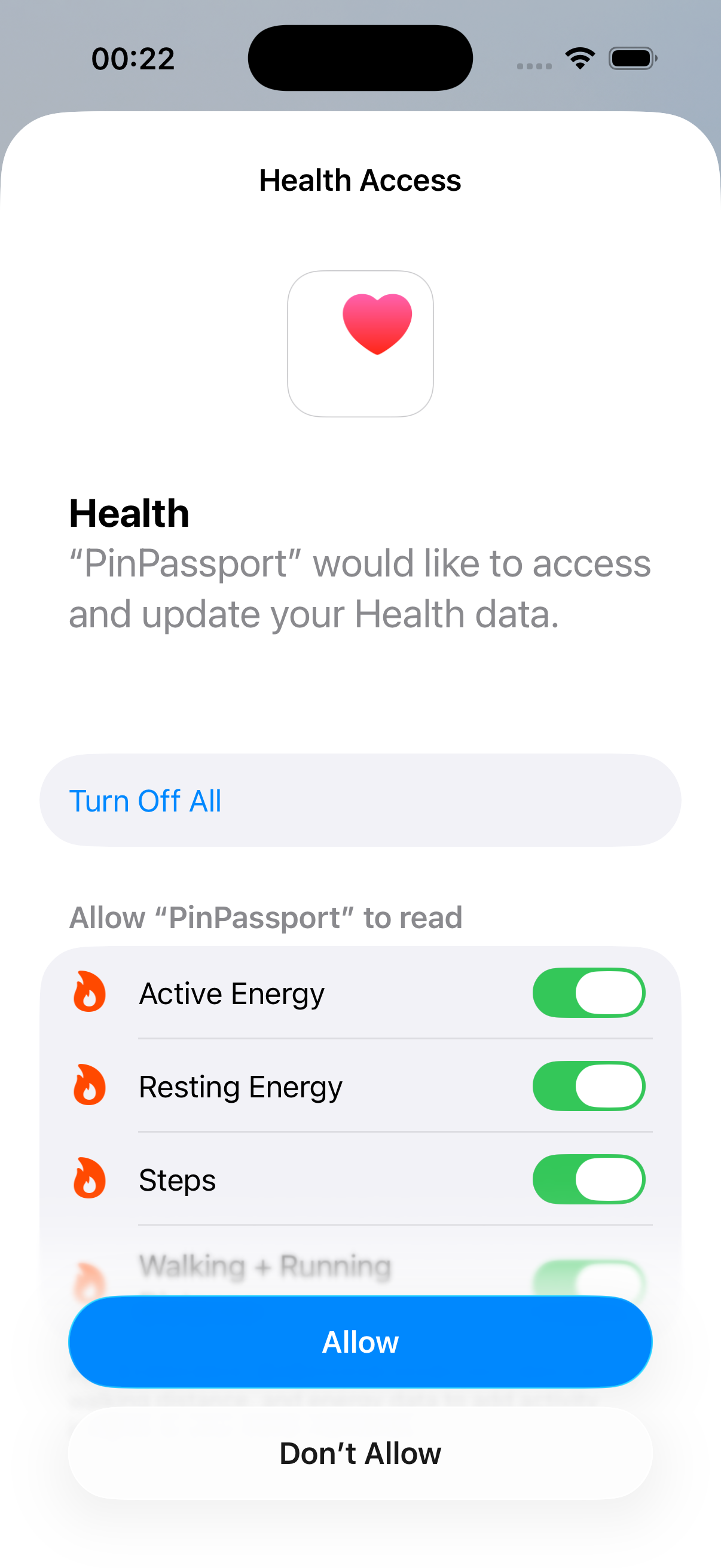 PinPassport onboarding sekizinci ekran